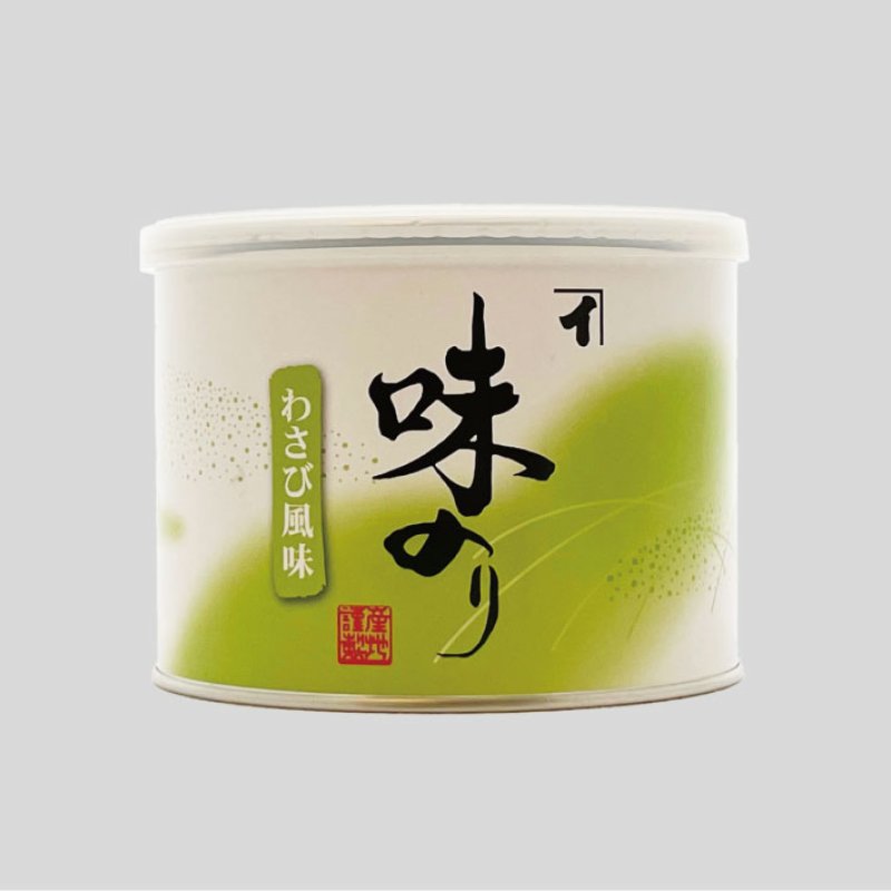 画像1: 味のり　わさび風味（食卓缶)　Flavored seaweed WASABI (Steel cans) (1)