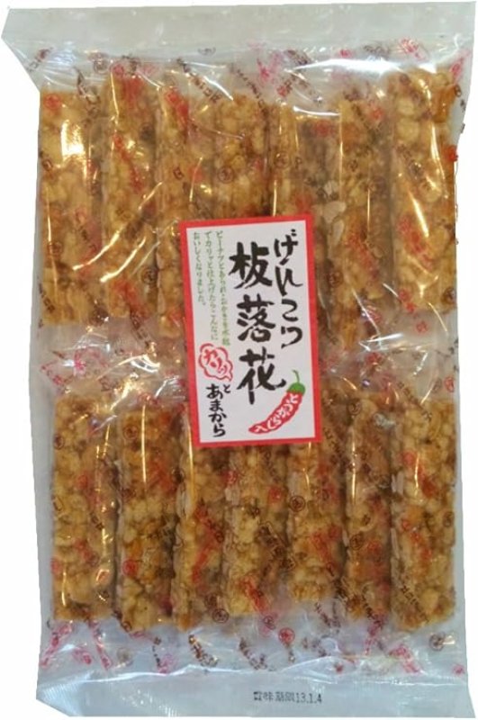 画像1: 板落花（辛口）２4枚入　（げんこつ板落花） "Itarakka Spicy" (Genkotsu Itarakka) (1)