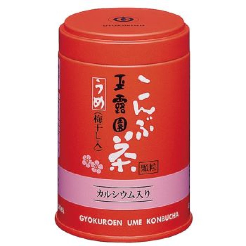 画像1: うめこんぶ茶　缶入(顆粒)  Kelp tea with Japanese plum flavor with calcium (Granulated Powder)  (1)