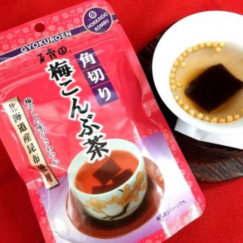 画像1: 角切り梅こんぶ茶　スタンドパック（顆粒）Japanese plum flavor  Kelp tea in to the bag (Granulated Powder)