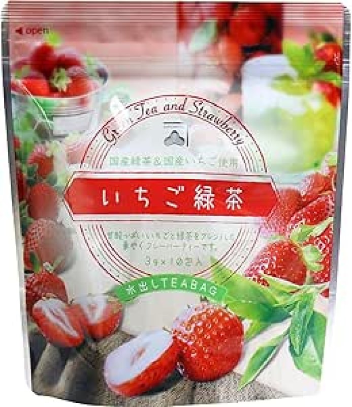 画像1: いちご緑茶  ティーバッグ　 3g×10包    Green tea and Strawberry  (1)